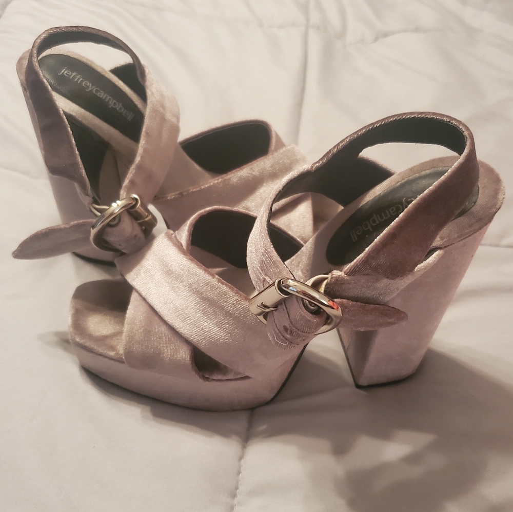 Jeffrey Campbell Metallic Platform Heels